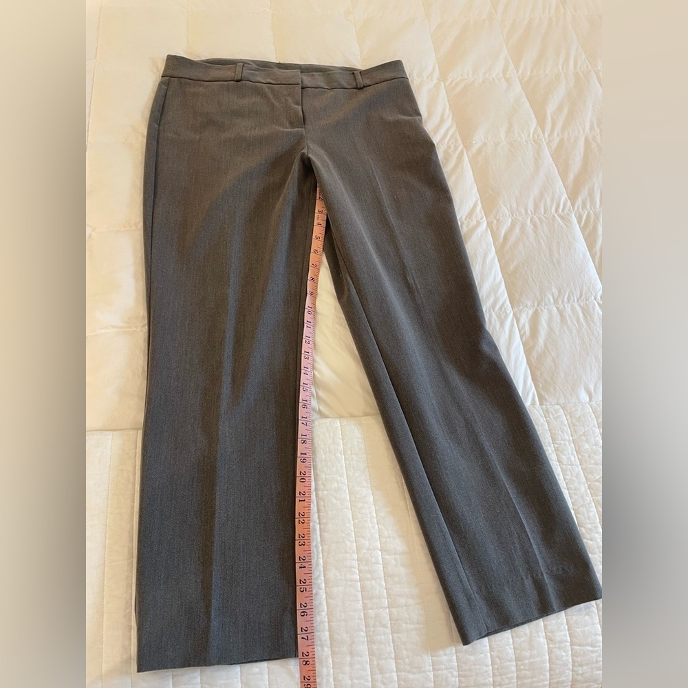 Anne Klein Size 12 Gray Trousers straight/Tapered Fit - Picture 5 of 9